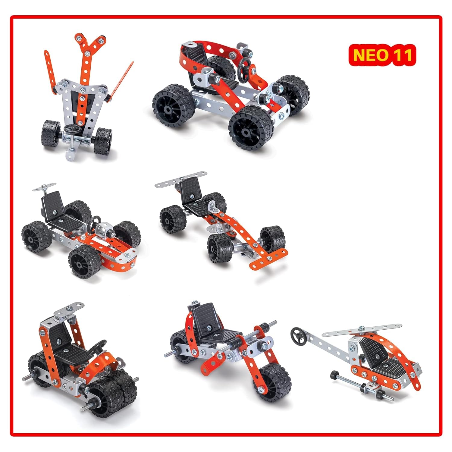 Kidziit MEC-O-Tec Neo 111 Metal Mechanical Construction Toy